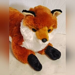 Aurora Red Fox Plush Stuffed Animal Beans Laying 15"